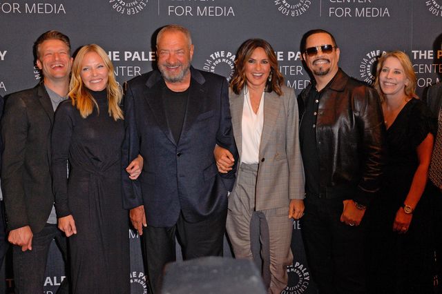 Law & Order Executive Producer Dick Wolf and the cast of SVU gather at The Paley Center for Media on September 25, 2019. On this week's Last Week Tonight, John Oliver scrutinizes Wolf's relationship with the NYPD.